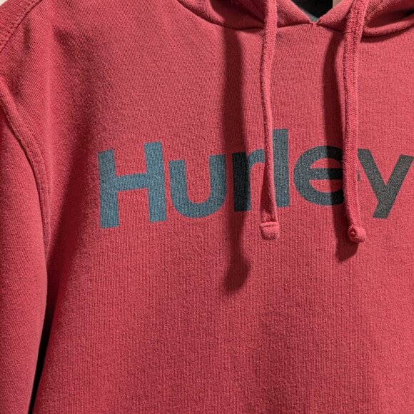 Men's Hurley Hooded Sweatshirt Red - Picture 2 of 5